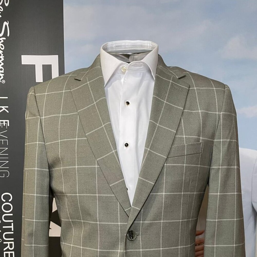 DUAL STRETCH MENS SUIT - SAGE GREEN